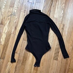 Abercrombie Black Long-sleeve Bodysuit